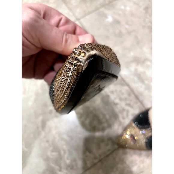 Alice + Olivia Dina Crystal Covered High Heels Sparkly MSRP $395 - Picture 12 of 12